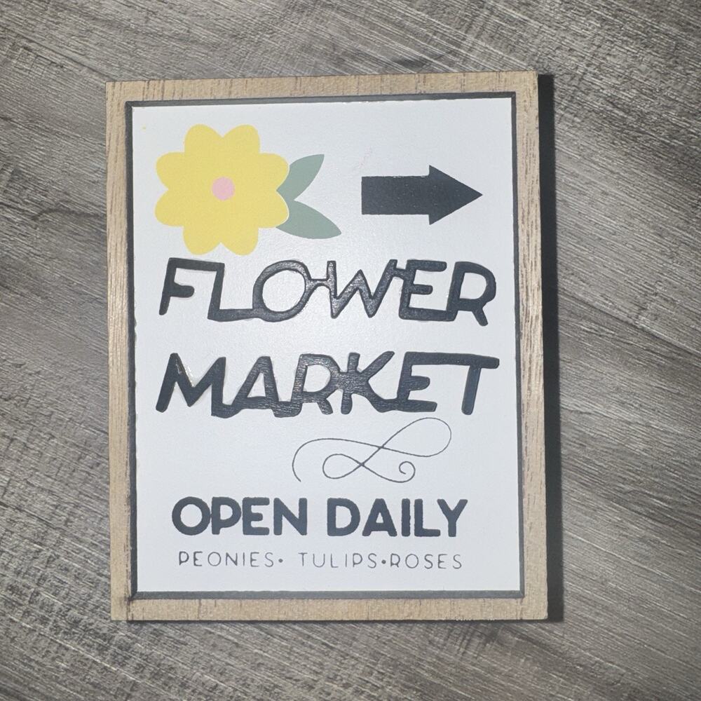 Hobby Lobby Spring Shop Flower Market Open Daily Sign Floral Arrow 2026 New